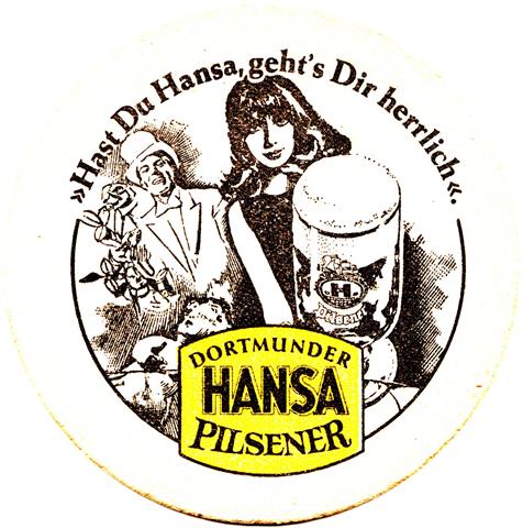 dortmund do-nw hansa hast du 4a+3-4b (rund215-frau mit band-schwarzgelb) 